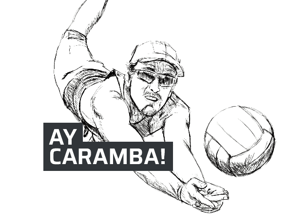 Illustration Beachvolleyball (diepiktografen.de)